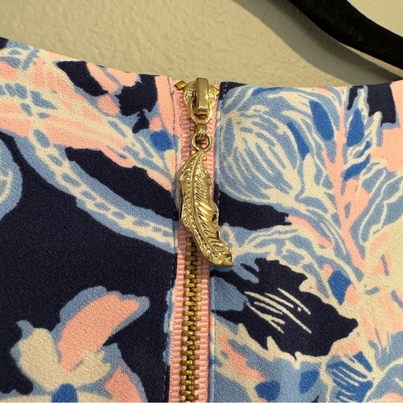 Lilly Pulitzer Kayla Sheath Mini Dress Floral Long Flare Sleeve 4 - Picture 6 of 8